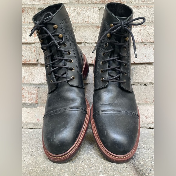 'Trask 'Lowell' Cap Toe Boot | Men’s 9.5 | Black - Picture 2 of 7
